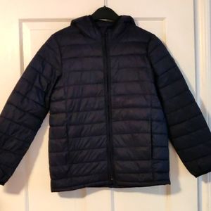Gap Boys' Primaloft Thin Puffer Jacket in Navy